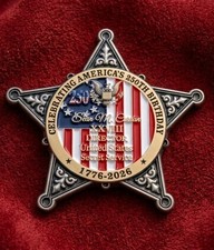 Ultra Rare Authentic Trump USSS Director Sean Curran America 250 Challenge Coin picture