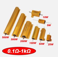 5W/10W/25W/50W/100W/200W/300W/500W Golden Aluminium Load Resistor Wirewound RX24 picture