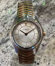EBEL Classic Wave Swiss Made Quartz Two-Tone Bracelet Analog Wristwatch picture