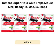 Tomcat Super Hold Glue Traps Mouse Size, 4-Pack (16 Glue Traps) picture