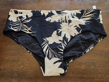 NWOT Seafolly 10 US Copacabana Retro Wide Side Bikini bottom 124541 picture