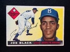 1955 Topps Joe Black #156 Brooklyn Dodgers Baseball Card picture