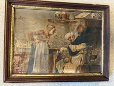 19th Century Original Oil Painting, Framed picture