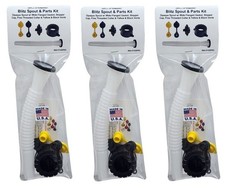 3-Pack for Blitz Can GAS SPOUT & PARTS KIT Fuel Spout,Stopper,Collar,2 Vent Caps picture