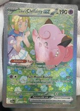 Lillie's Clefairy ex 184/159 Journey Together Holo Textured *Fan Art* picture