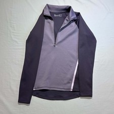 Under Armour  Women Sz S ColdGear Armour 1/2 Zip Color Block Nocturne Purple picture