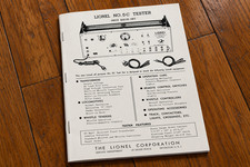 1945-69 Lionel PW No. 5C Test Set Service Manual and Schematic Reprint picture