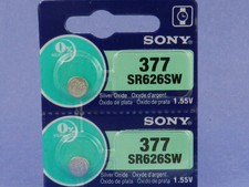 Sony 377  SR626SW  Watch Battery  2Pc  Exp.2030 picture