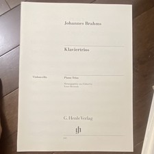G. Henle Verlag Brahms Klaviertrios Piano Trios (cello part) picture