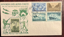 Honoring our armed forces, #929, #934-936, & #939 FDC picture