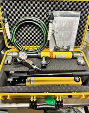 NEW 5 Ton Hydraulic Pull Set: Enerpac P392, RokSolid RSBRC46, WIKA Gauge + Case picture