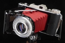 classic 6x9 - Agfa Billy Record  f4.5 Apotar - CLA'd & NEW  RED Bellows picture