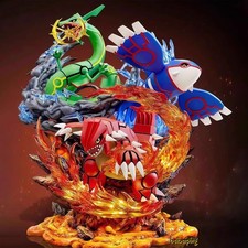Trio master Groudon Model Kyogre Figure Rayquaza GK Statue Collectibles Toy Gift picture