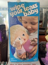 Vintage 1980 Kenner Wipe Your Tears Baby Doll SEALED Rare Doll picture