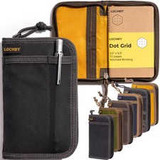 Pocket Journal Tomoe River 3.5 x 5.5 Notebook Waxed Canvas LOCHBY Ideal Daily picture