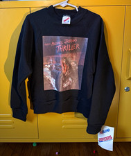 Vintage 80s Making Michael Jackson's Thriller Sweatshirt Kids S 6-8 Jerzees NWT picture