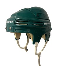 Bauer BHH 4500 Ice Hockey Helmet Green Size L Large Used BHH4500 Senior picture