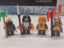 NEW LOTR DWARVES Dain Ironfoot, Dwalin, Bifur,  Bombur Custom Lego Minifigures picture