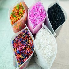 2000Pcs Toddler Hair Ties Small Elastic Rubber Bands Baby Girls Kids Colorful US picture