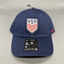 Nike Club USMNT USA Soccer Rise Cap Stars & Stripes Navy Snapback Adjustable Hat picture