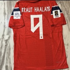 Erling Haaland #9 Norway M Jersey Red picture