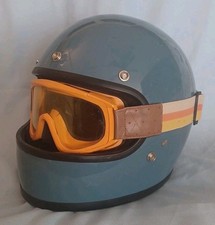 Biltwell Gringo GH-BAJ-GL-BLU Gloss Baja Blue Med. 57-58cm Helmet Retro Style picture