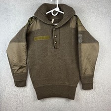 Austrian Military Alpine Wool Sweater 1983 Brenner Olive Drab Field Pullover 100 picture