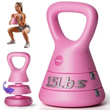 EAST MOUNT 15LB Adjustable Kettlebell Set – 3-in-1 (5/9/15 LB), Compact Ad picture
