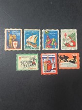 Joystamp: 1928–1934 +1924  U.S. Christmas Seals, Early Labels, 7 Different MNH picture