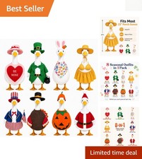 All-Season 8-Piece Goose Outfit Set - Dress Up for Valentine’s Day to Christmas picture