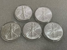 2021 American Silver Eagle- 1 Troy Ounce .999 Fine Silver In Cap Type 2-Lot Of 1 picture
