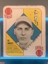 1951 Topps - Red Backs Gil Hodges #31 Brooklyn Dodgers Wrinkle Paper Loss picture