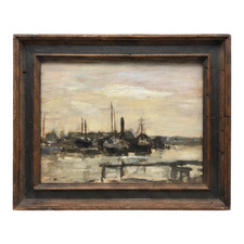Vintage Seymour Remenick Painting of Philadelphia picture
