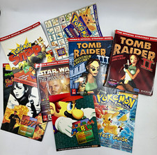 Nintendo/PlayStation Strategy Guide Lot Pokémon, Mario 64, Tomb Raider, 007 picture