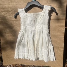 Antique  1850s 1860s Museum Deaccession Victorian Children’s Girls Dress Lace picture