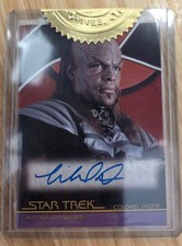 Quotable Star Trek Movies Michael Dorn Colonel Worf 3 Case Incentive Autograph picture