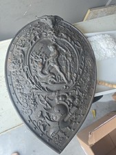 Antique German Musterschutz Cast Iron Wall Shield -  5201 - Samson Tearing Lion picture