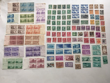 VINTAGE 1800's to 1900's, 100+ USED US STAMPS & STAMP BLOCK LOT picture