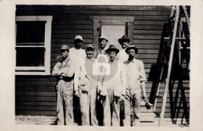 c1910's Overalls Painter Occupational House RPPC Photo Postcard COPY picture