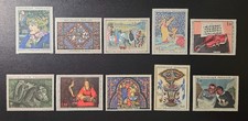8733 - FRANCE - SCOTT# 1113 - 1117, 1149 - 1153 (ART) - MNH - CAT $3.70 picture
