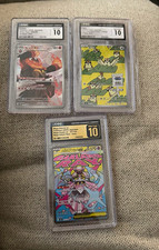 Pokemon TCG CGC 10 Japanese Holo 3 Card Lot Emboar , Pidgey , Mega Diancie ex picture
