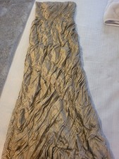 VINTAGE BCBG MAX AZRIA   IRRIDESCENT BRONNZE METALLIC STRAPLESS GOWN  XS picture