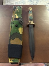 Vintage Gerber Guardian II R.W. Loveless Camo Knife C7741S w Original Sheath USA picture