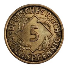 1935 Germany 5 Reichspfennig Coin - KM# 39 picture