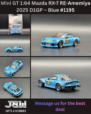 Mini GT Mazda RX-7 RE-Amemiya 2025 D1GP – Blue #1195 1/64 picture