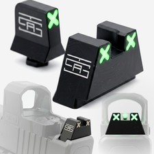 TSA® XXX Glow Suppressor Height Sights for GLOCK® MOS & Standard Models Gen 1-6 picture