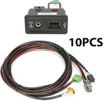 10PCS For VW Golf MIB2 Radio CarPlay MDI USB AUX AMI Switch Plug Set 5G0035222E picture