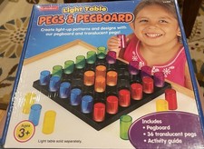 Lakeshore Pegs And Pegboard Set NEW picture