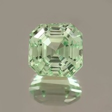 Natural A+ Superb Parti-Green 5.65 Ct Ceylon Sapphire Asscher Cut LooseGemstone picture