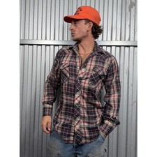 Vintage Classic Wrangler Pinstripe Pearl snap Western Shirt picture